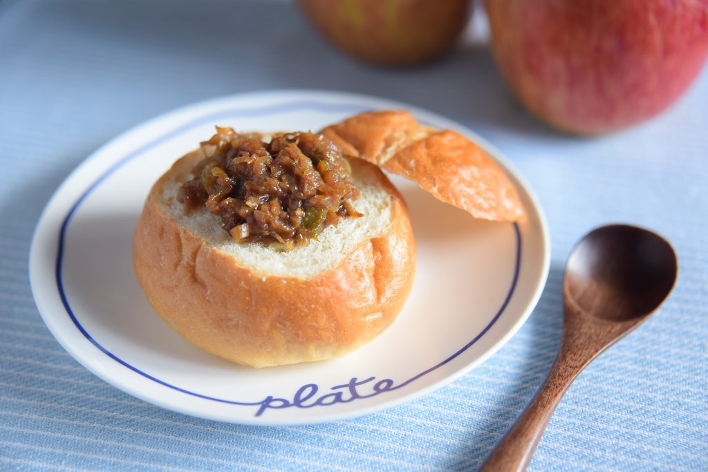 【ぱんのおかず】りんごねぎ味噌