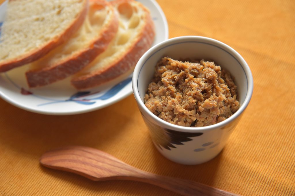 【ぱんのおかず】きのこの味噌リエット